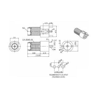 HS-SMAF Vertical PCB Mount Switch Connetcor (6G)_L17.6_Web2